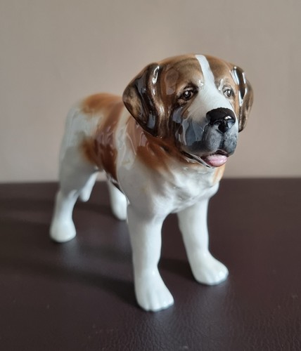 Vintage ceramic bernard dog - vintage, st