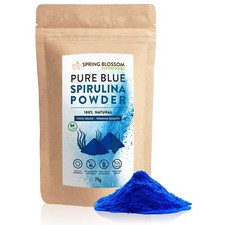 75G BLUE SPIRULINA POWDER E20 PURE PHYCOCYANIN NATURAL FOOD COLOURING SUPERFOOD
