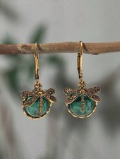 Vintage dragonfly shape green - dragonfly,