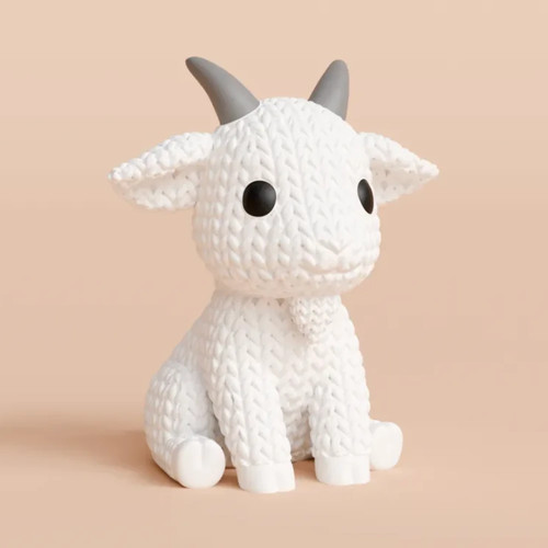Knitted goat crochet style - goat, |
