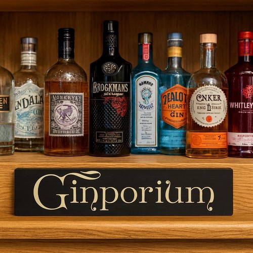 Gin sign gift vintage - sign,