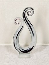 Murano Style Black & White