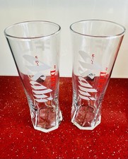 2x Asahi Super Dry One Pint 20oz Beer Glass LATEST DESIGN Brand New CE M24
