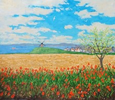 original oil painting: wild