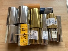 Selection of  Hot Foil Rolls For Embossing Stamping & Blocking. Some Used.