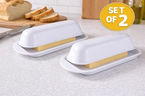 Pack butter dish with - dish,