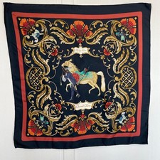 HERMES Scarf Kare90Cheval Turc