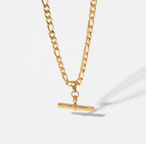 Gold chunky chain bar - chain, t-bar