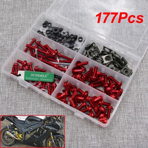 Red fairing bolts kit fastener - fairing,