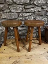 Vintage Pair Small Pine Tripod