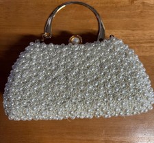 EVEOUT Women Pearl Clutch Elegant Evening Handbag Purse Pearl Shoulder Bag(I1)