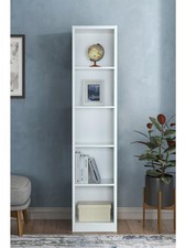 Metro Tall Bookcase White
