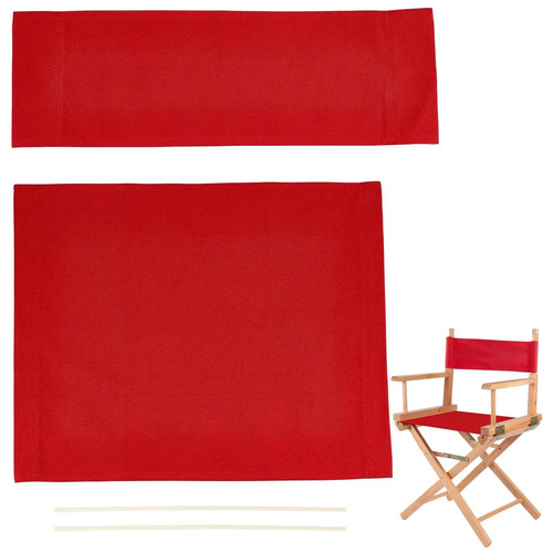 Set chair canvas red - 1, casual