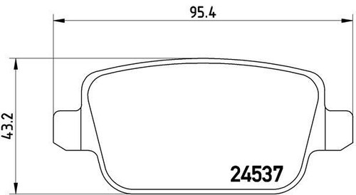 Brake pad set disc - disc,