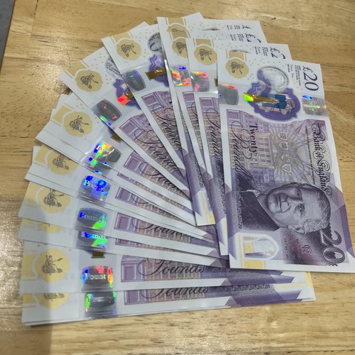 King charles pound note - £20,