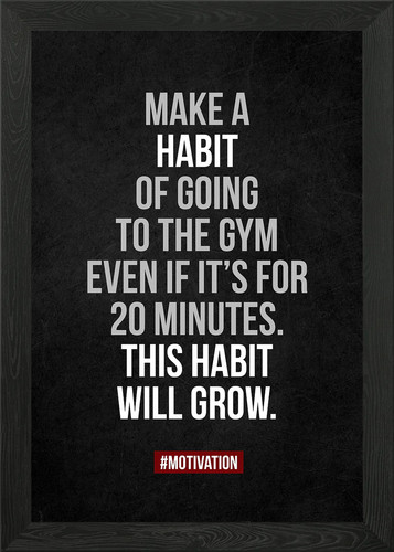 Gym motivation quote - gym, framed