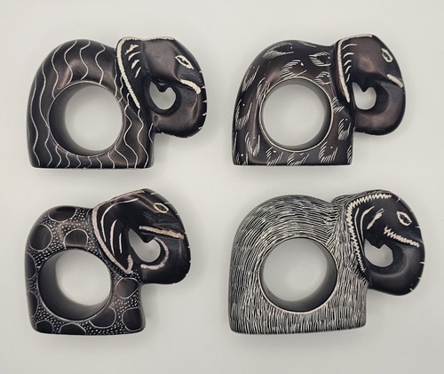 Vintage elephant soapstone - elephant,