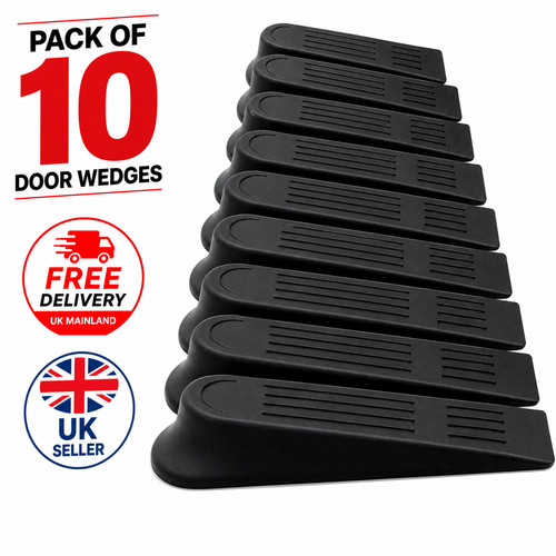 Black door wedge stop - 10,