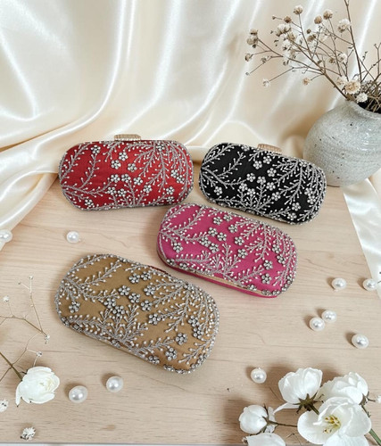 Luxury embroidered clutch - luxury,