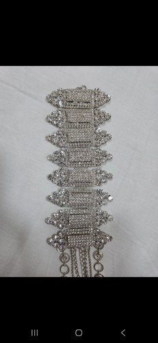 Clear gemstone crystal tennis - gemstone,
