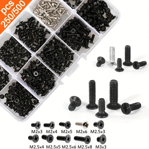 500pcs m3 screw - m2, m2.5