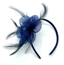 Navy Blue Fascinator, Ladies