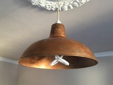 Industrial Factory Style Copper Lampshades - two sizes