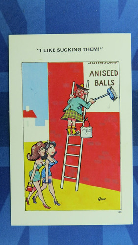 Saucy comic postcard - saucy, 1960s