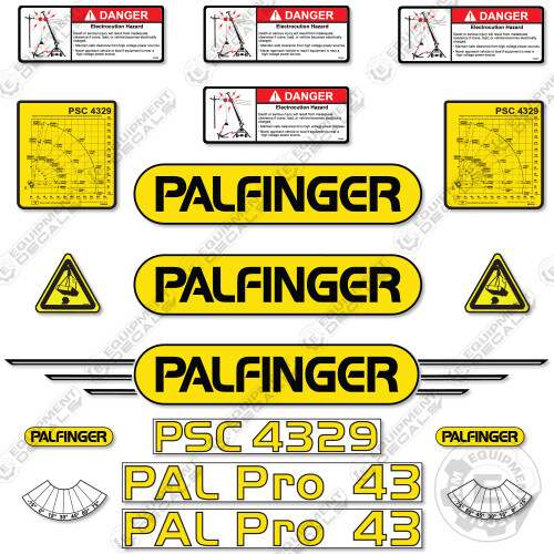 Fits palfinger psc4329 - fits, decal