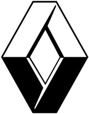 Renault Decal 15cm x 2 -