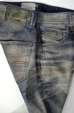 new vintage ITALY mens DIESEL THAVAR 0821C JEANS W30 L32 Stretch Slim Skinny leg