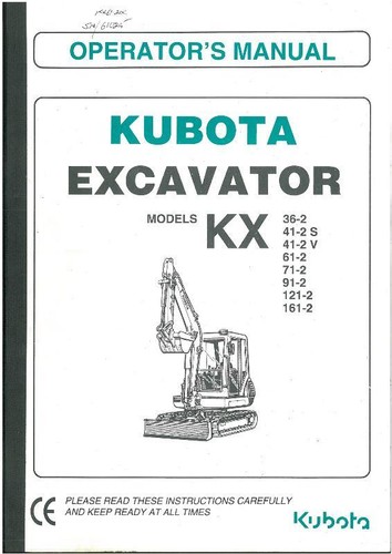 Kubota excavator kx91 - kubota,