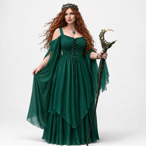Dress smocked bodice lace - lace, up