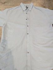 Copperstone Men’s Shirt Large Beige Short Sleeve Soft Touch Button Up