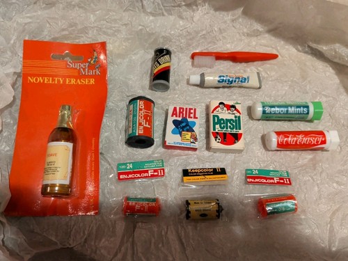 Vintage novelty erasers bundle - vintage,