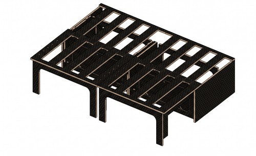 Hex board sliding bed - board,