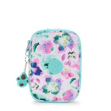 Kipling 100 PENS Pen Case in Aqua Blossom RRP £39