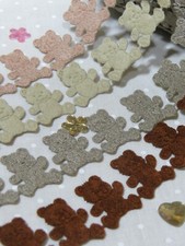  VINTAGE suede Teddy bear lace ribbon CRAFTS card gift Baby shower NEW per metre