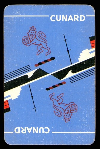 Cunard single playing card - cunard,