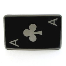 ACE OF CLUBS ENAMEL BELT