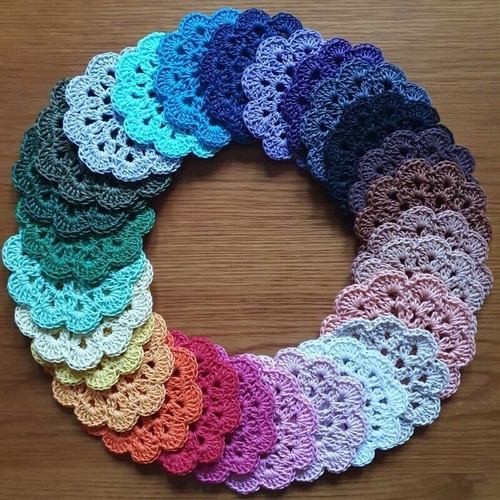 Round cotton crochet - crochet, waxed