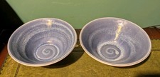 steelite bowls Blue X 2 2024 7inch Swirl Glaze Art 