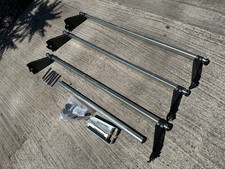 3 Rhino Delta HD Roof Bars 147cm + 6 Uprights + Roller - off Land Rover Defender