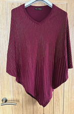 FRANK USHER SEQUIN PINK PONCHO