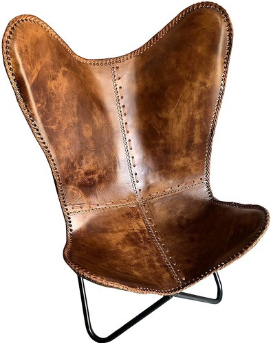 Real genuine leather - leather, butterfly