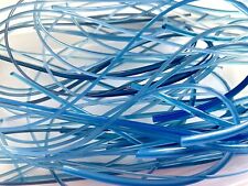 50g mixed blue vitrigraph stringers, Bullseye Glass 90coe, for glass fusing