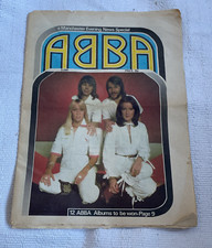 ABBA 1978 Dedicated full newspaper special Manchester Evening News magazine