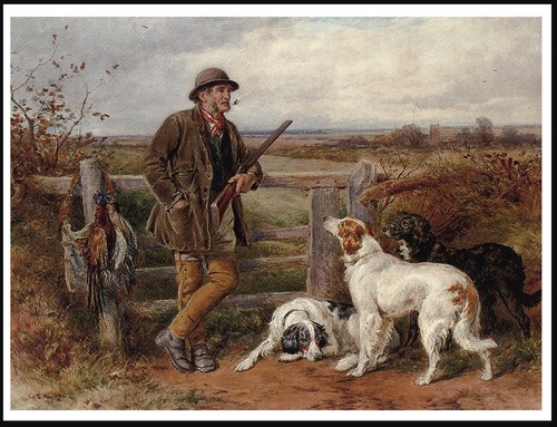 English setter dog - dog, art