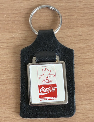 Vintage coca cola keyring - vintage,