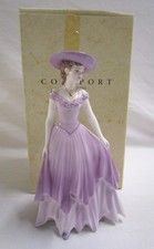 Coalport Diana Figurine Made in England Porcelain Hand Painted Decorative
